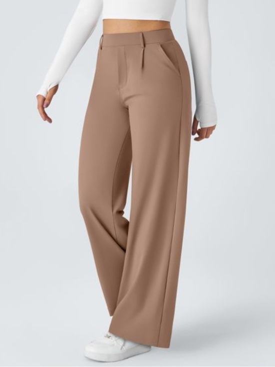 HALARA Pants - Halara Flex DayStretch High Waisted Pocket Straight Leg Work Pants Women M NWT